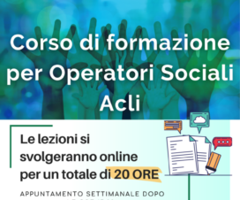 Corso per operatori sociali Acli